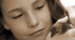 Girl with Bird